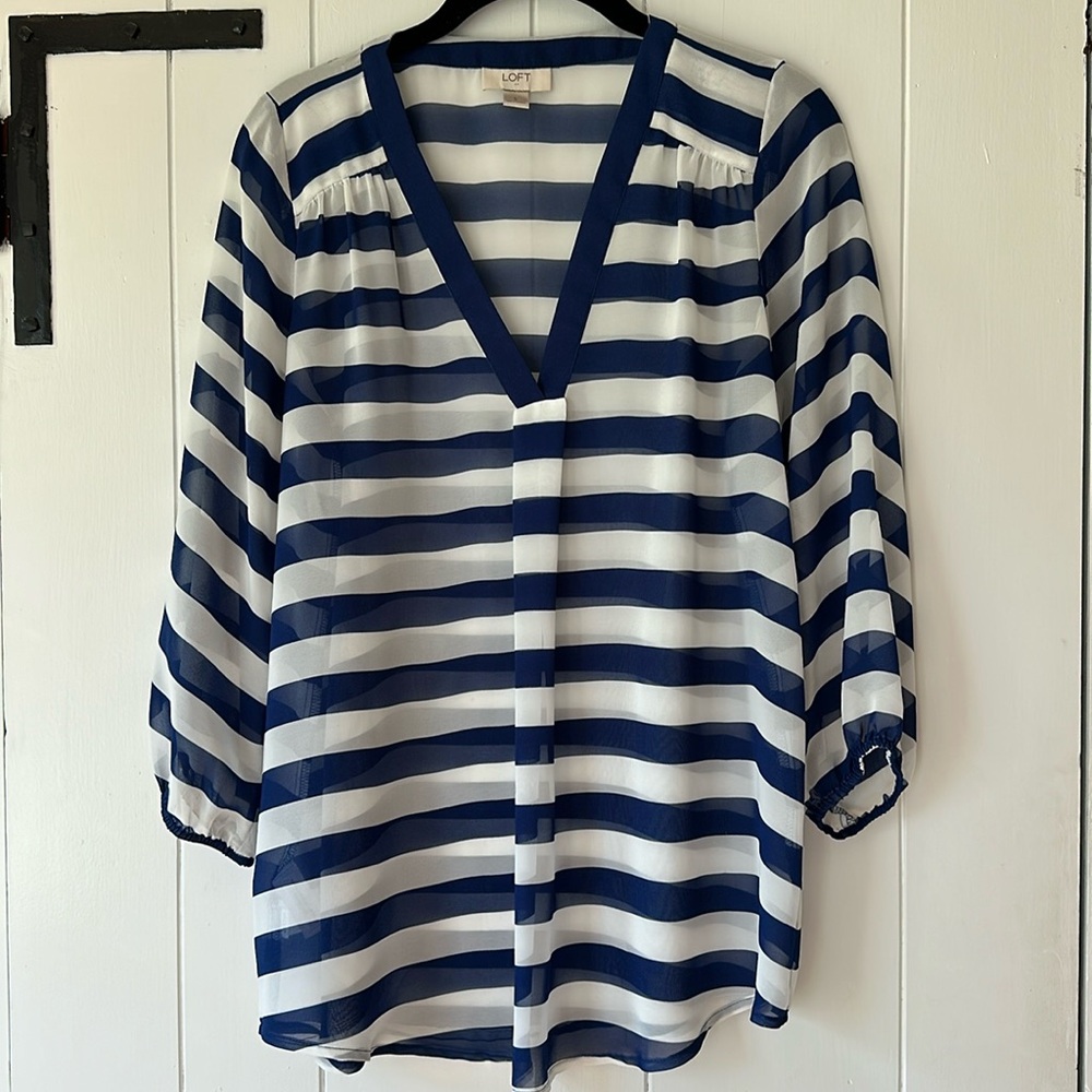Sheet striped blouse from Loft